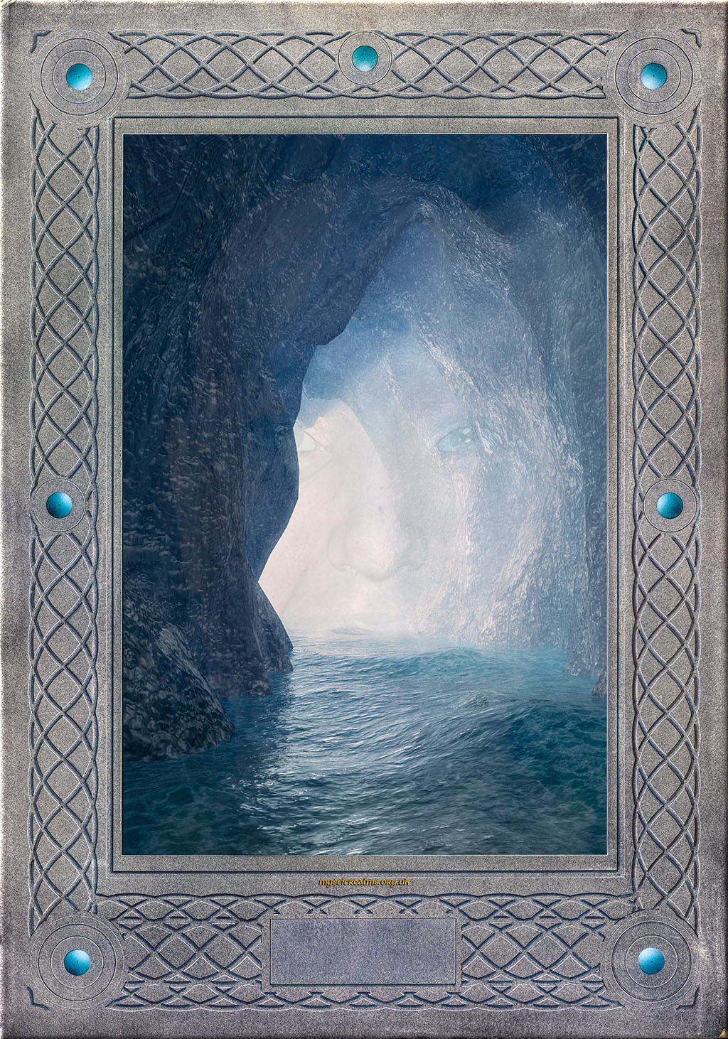Merlin's Cave, Tintagel   Illustration by Les Still
