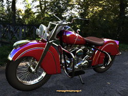 Indian Chief 1946; digital image by Les Still