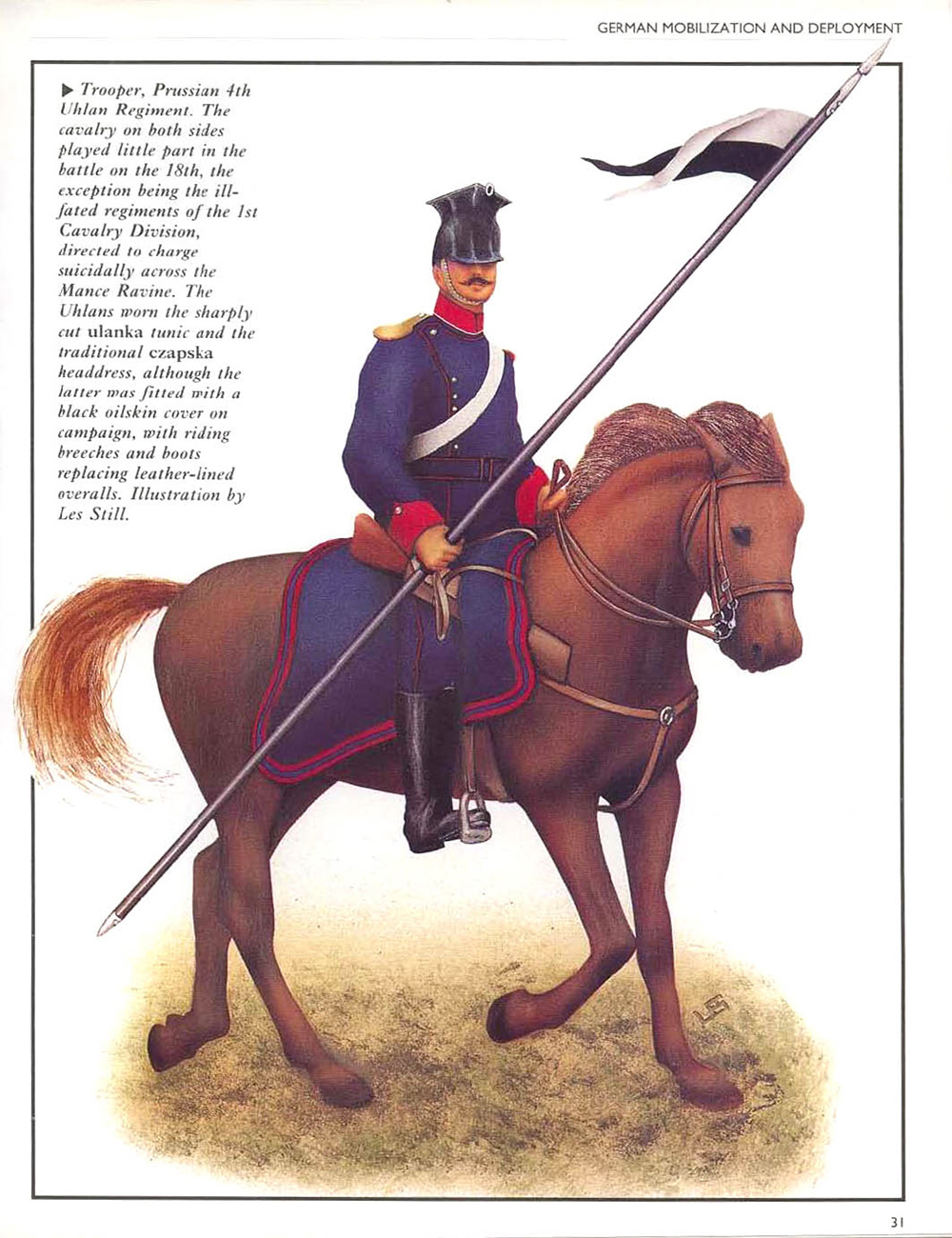 Trooper, 4th Uhlan Regiment, Prussian,Osprey Campaign #021 - Gravelotte-St Privat 1870 by Les Still