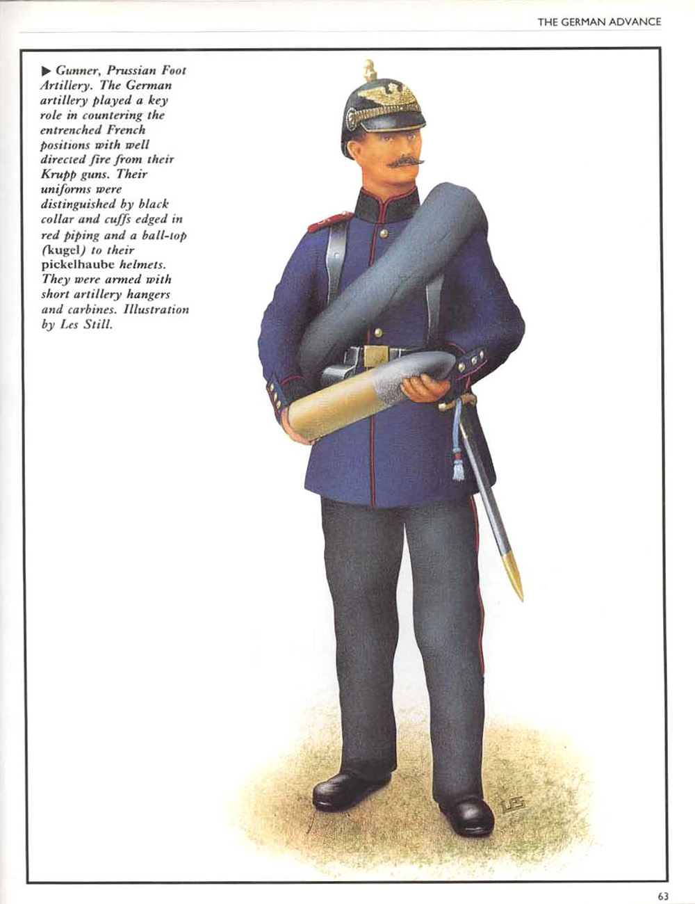 Gunner, Prussian Foot Artillery  Osprey Campaign #021 - Gravelotte-St Privat 1870 by Les Still