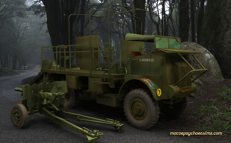 Bedford QLC Portee with 6 pound anti-tank gun