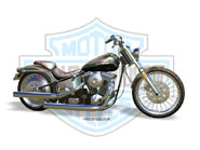 Harley-Davidson Motorcycles; digital image by Les Still