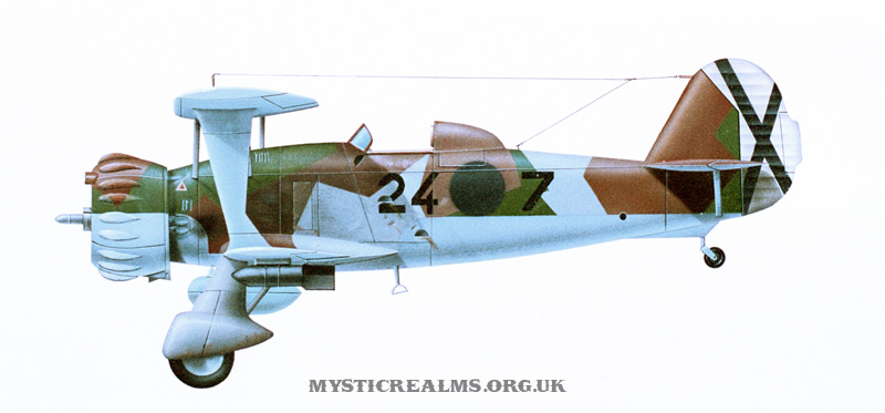 Henschel Hs 123; an airbrush illustration by Les Still